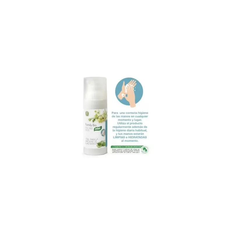 Santiveri family bio tea tree aloe gel para la higiene de las manos 50ml | Farmacia Barata Santiveri family bio tea tree aloe gel para la higiene de las manos 50ml | Farmacia Barata