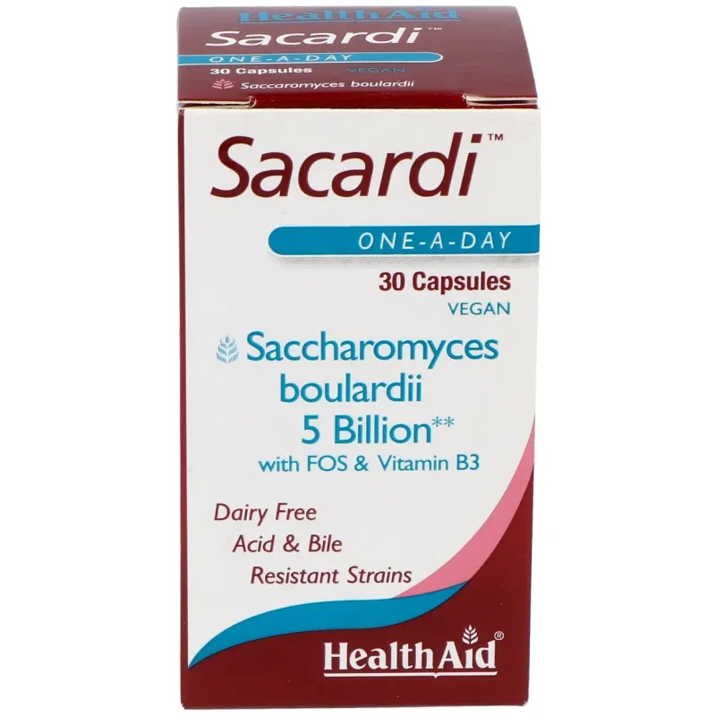 Sacardi (saccharomyces boulardii) 30vcaps. | Farmacia Barata