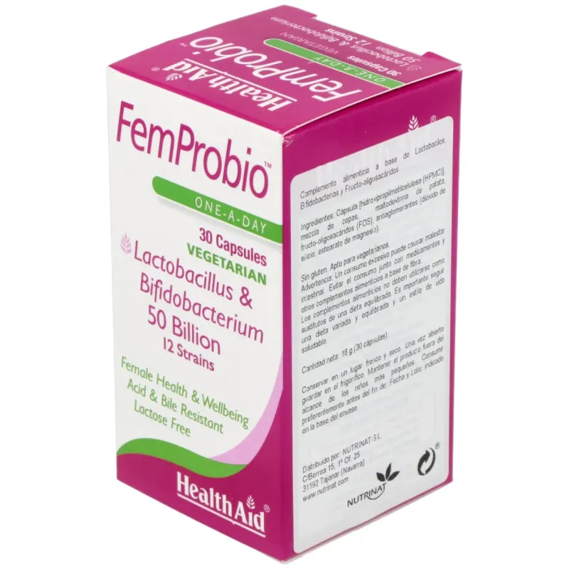 Femprobio 50.000millones 30vcap. health aid | Farmacia Barata