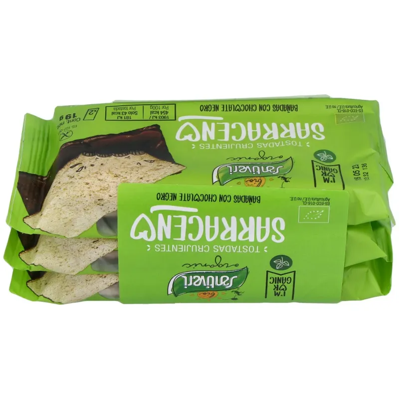 Tostadas trigo sarraceno choco negro 6ud. | Farmacia Barata