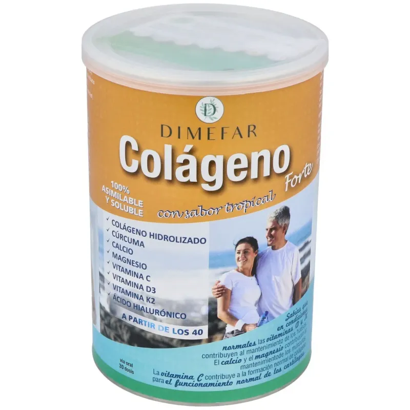 Dimefar colágeno forte sabor tropical 300g | Farmacia Barata