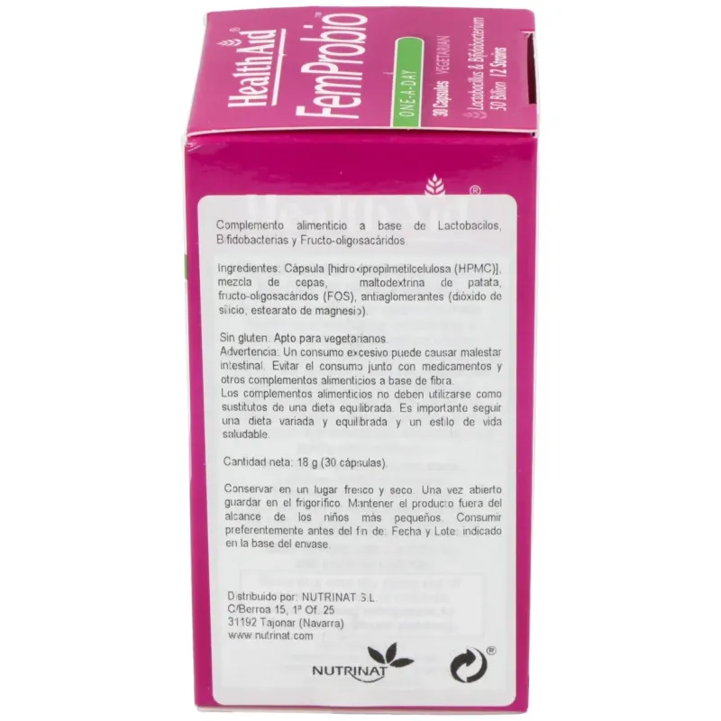 Femprobio 50.000millones 30vcap. health aid | Farmacia Barata