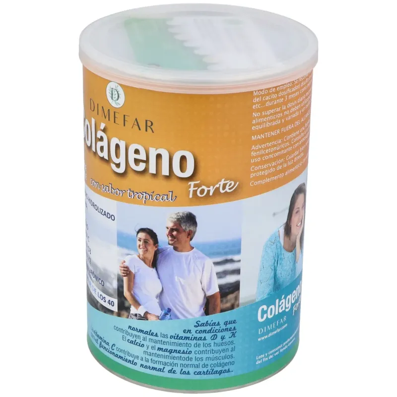 Dimefar colágeno forte sabor tropical 300g | Farmacia Barata