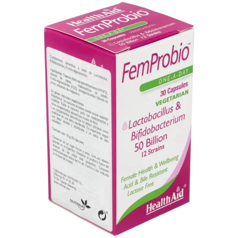 Femprobio 50.000millones 30vcap. health aid | Farmacia Barata