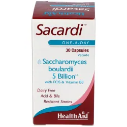 Sacardi (saccharomyces boulardii) 30vcaps. | Farmacia Barata
