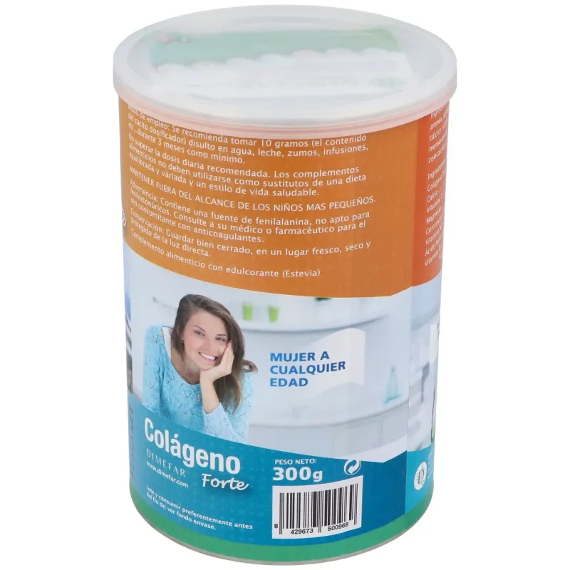 Dimefar colágeno forte sabor tropical 300g | Farmacia Barata