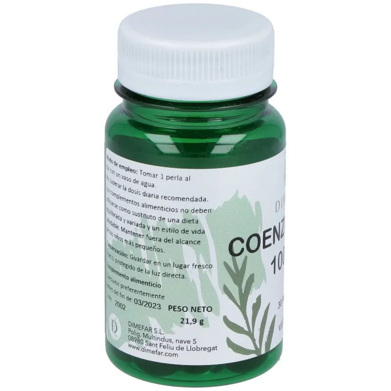 Dimefar coenzima q 10 plus 30 perlas | Farmacia Barata