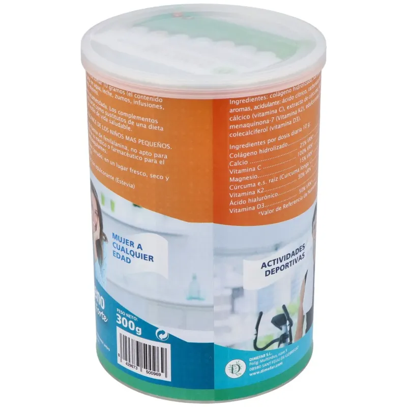 Dimefar colágeno forte sabor tropical 300g | Farmacia Barata