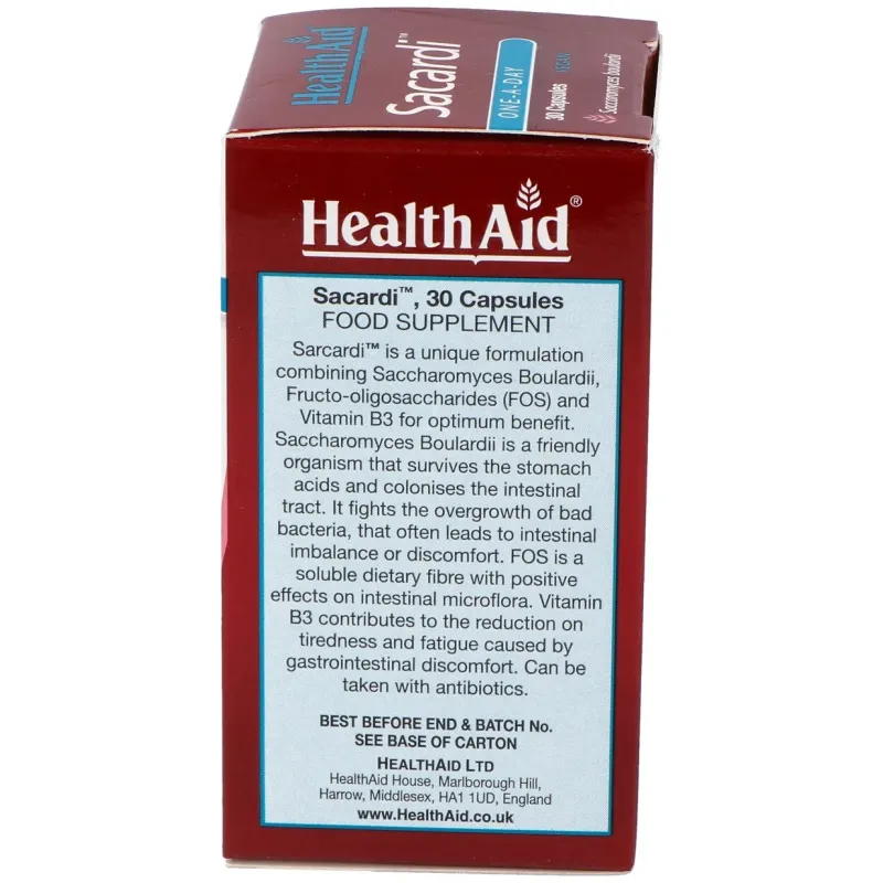Sacardi (saccharomyces boulardii) 30vcaps. | Farmacia Barata
