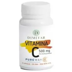 Dimefar vitamina c pureway-c 500mg 30caps