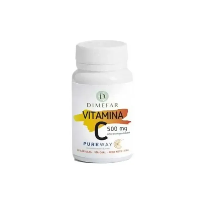 Dimefar vitamina c pureway-c 500mg 30caps | Farmacia Barata