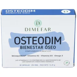 Dimefar osteodim bienestar óseo 30caps | Farmacia Barata