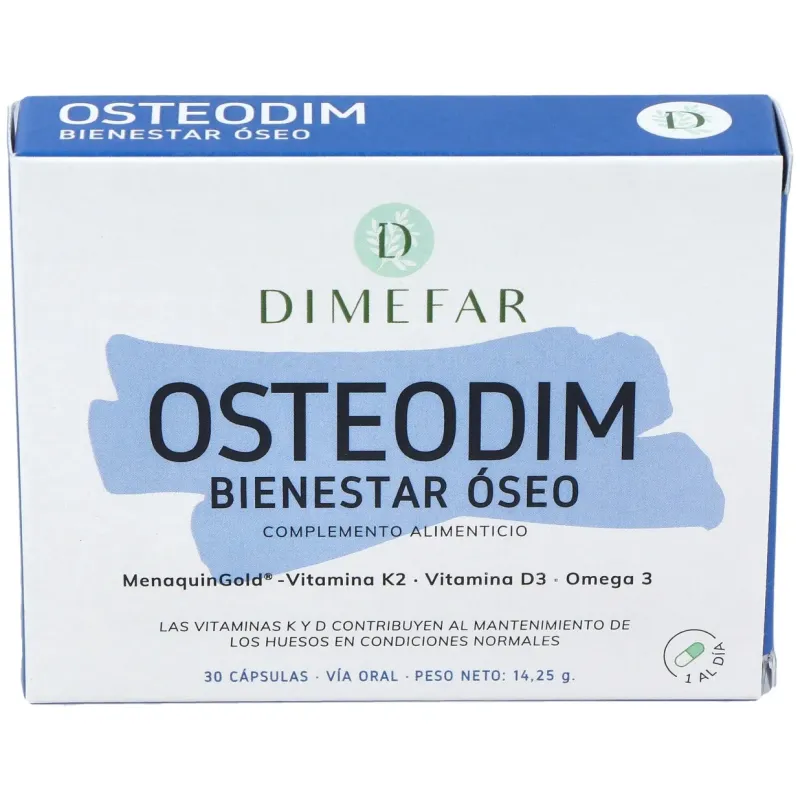 Dimefar osteodim bienestar óseo 30caps | Farmacia Barata