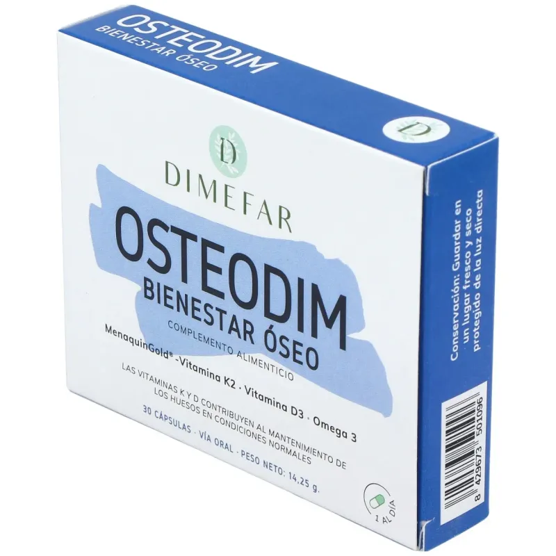 Dimefar osteodim bienestar óseo 30caps | Farmacia Barata