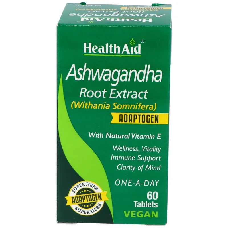 Healthaid ashwagandha 60caps | Farmacia Barata