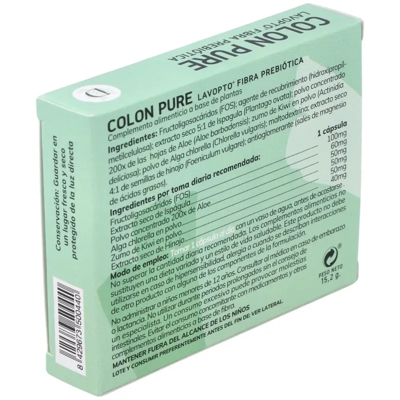 Colon pure (lavopto) 30cap. | Farmacia Barata