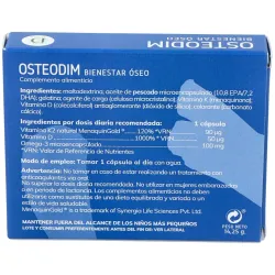 Dimefar osteodim bienestar óseo 30caps | Farmacia Barata