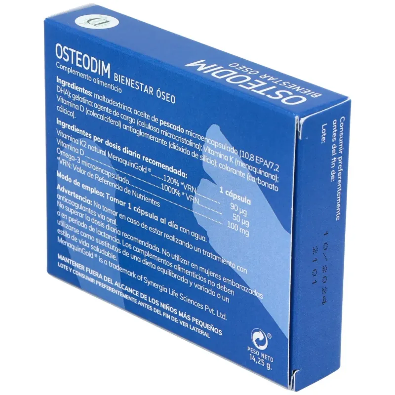 Dimefar osteodim bienestar óseo 30caps | Farmacia Barata