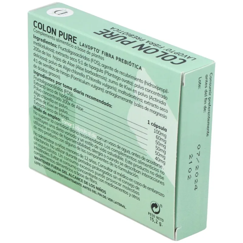 Colon pure (lavopto) 30cap. | Farmacia Barata
