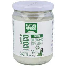 Naturgreen aceite de coco cuisine bio 430ml/400g