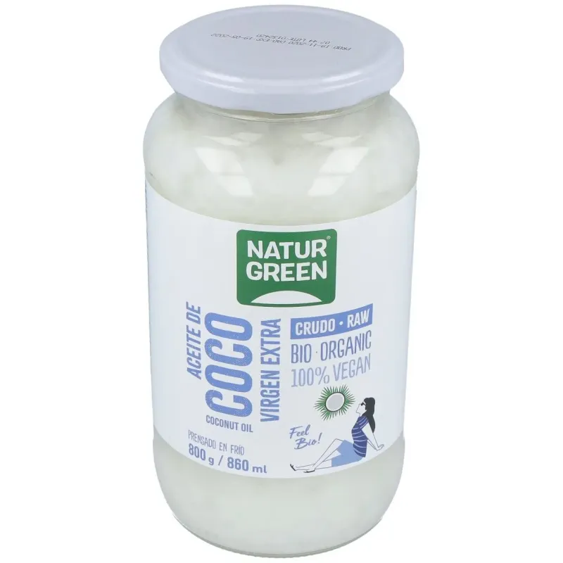 Aceite virgen de coco 1ª presion frio 800gr. bio | Farmacia Barata