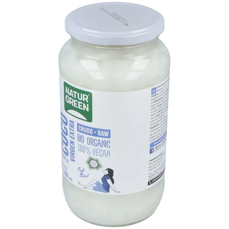Aceite virgen de coco 1ª presion frio 800gr. bio | Farmacia Barata