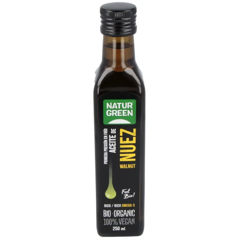 Naturgreen aceite ecológico de nuez 250 ml | Farmacia Barata