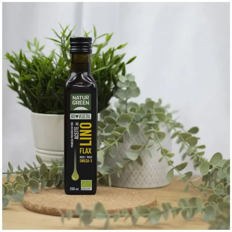 Naturgreen aceite ecológico de lino 250 ml | Farmacia Barata