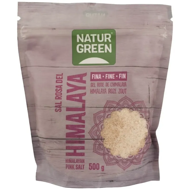 Naturgreen sal rosa del himalaya fina 500g | Farmacia Barata