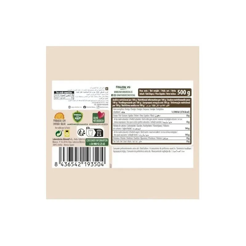 Naturgreen panela bio 500g | Farmacia Barata