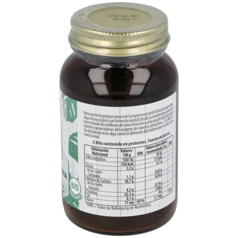 Naturgreen espirulina ecológica 180 comprimidos | Farmacia Barata Naturgreen espirulina ecológica 180 comprimidos | Farmacia Barata