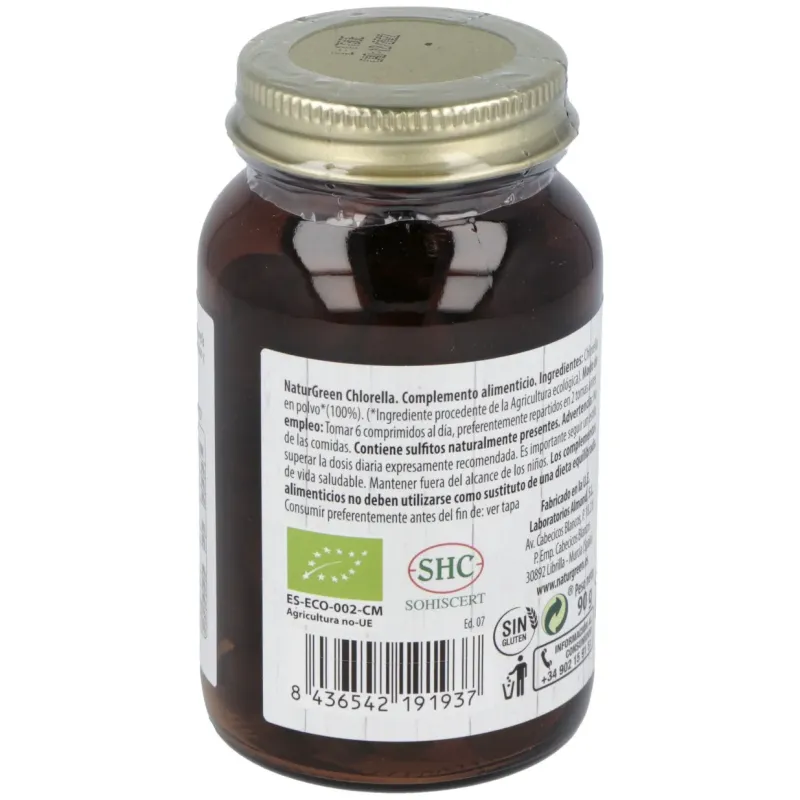 Naturgreen chlorella ecológica 180comp | Farmacia Barata Naturgreen chlorella ecológica 180comp | Farmacia Barata