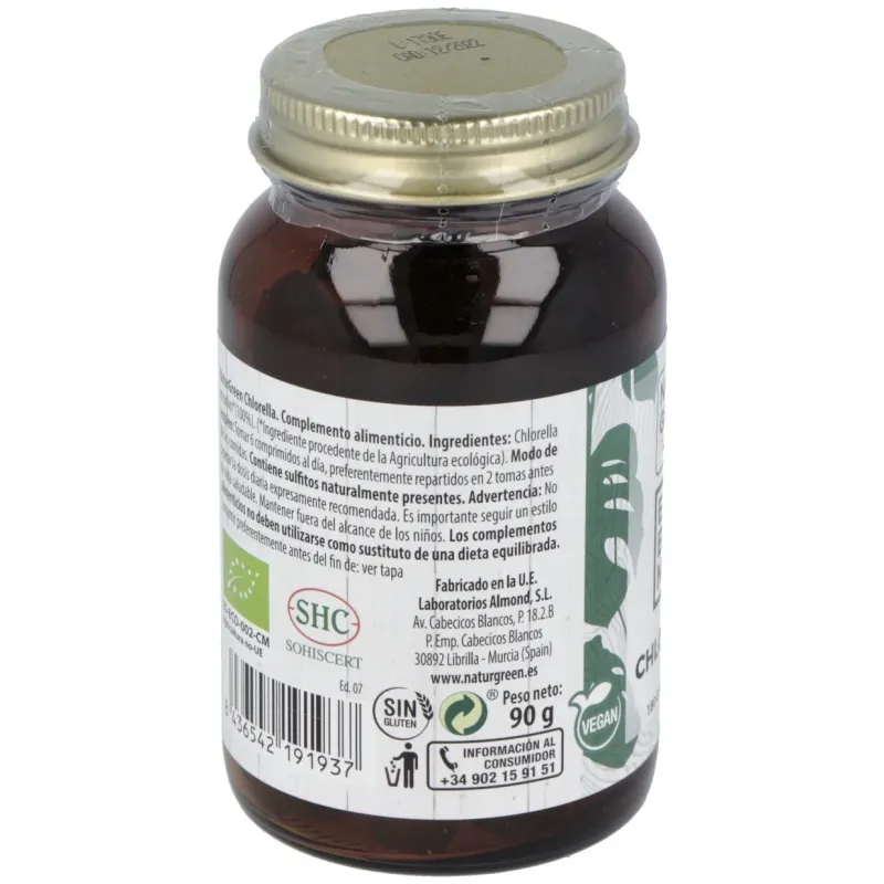 Naturgreen chlorella ecológica 180comp | Farmacia Barata Naturgreen chlorella ecológica 180comp | Farmacia Barata