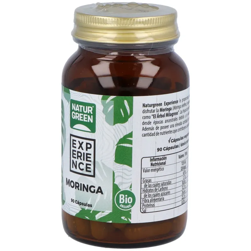 Naturgreen moringa bio 90 cápsulas | Farmacia Barata