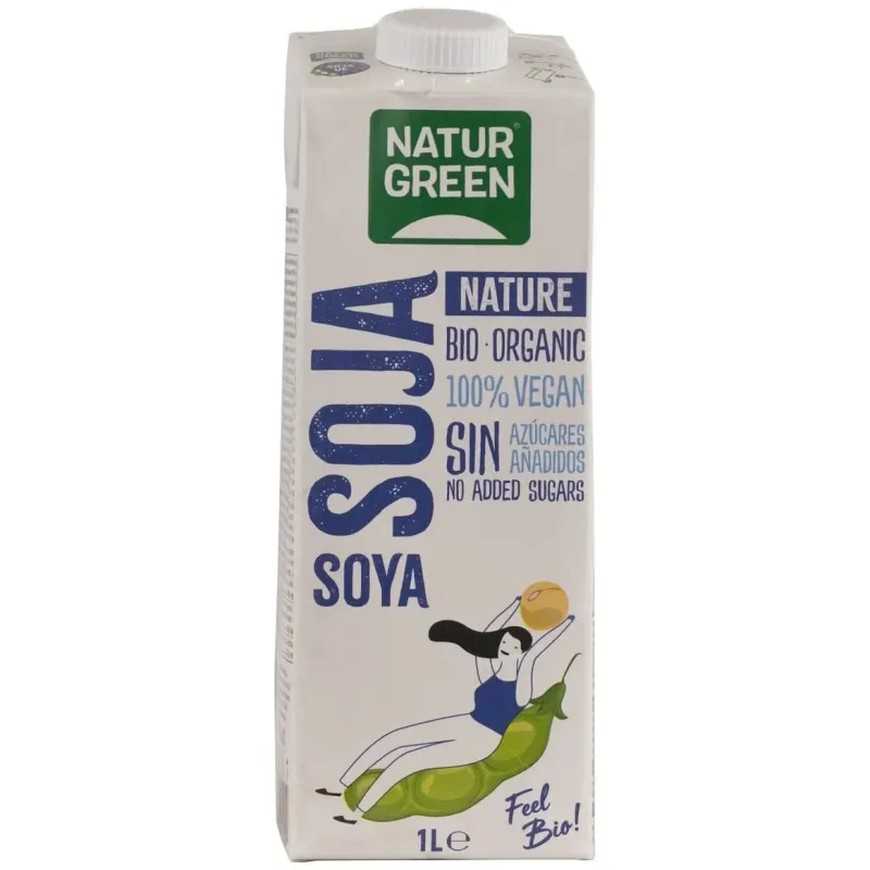 Naturgreen bebida ecológica de soja natural 1 l | Farmacia Barata