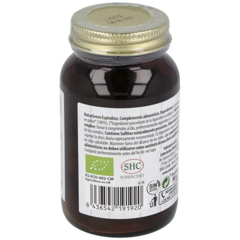 Naturgreen espirulina ecológica 180 comprimidos | Farmacia Barata Naturgreen espirulina ecológica 180 comprimidos | Farmacia Barata