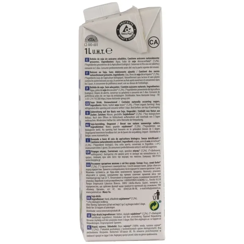Naturgreen bebida ecológica de soja natural 1 l | Farmacia Barata