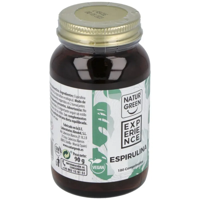 Naturgreen espirulina ecológica 180 comprimidos | Farmacia Barata Naturgreen espirulina ecológica 180 comprimidos | Farmacia Barata