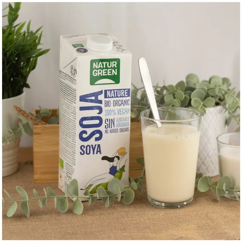 Naturgreen bebida ecológica de soja natural 1 l | Farmacia Barata