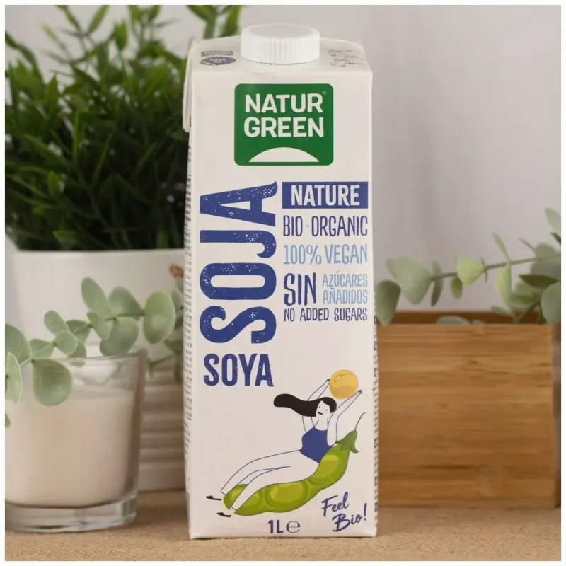 Naturgreen bebida ecológica de soja natural 1 l | Farmacia Barata