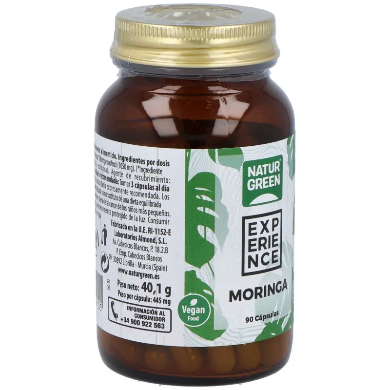 Naturgreen moringa bio 90 cápsulas | Farmacia Barata