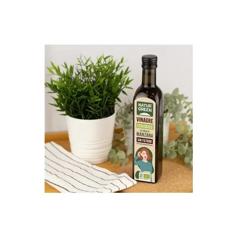 Naturgreen vinagre de sidra de manzana sin filtrar bio 500ml | Farmacia Barata