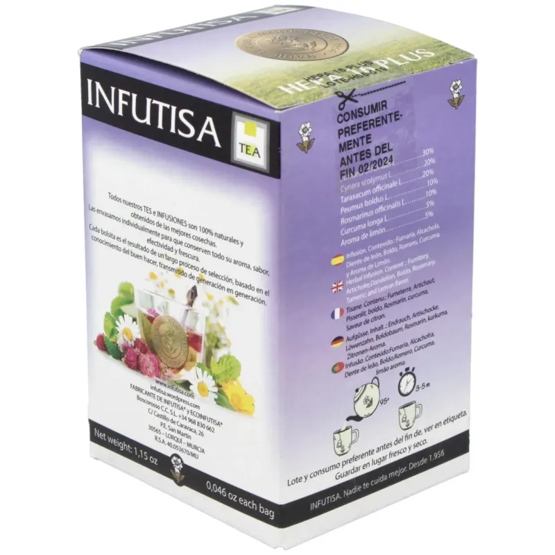 Infutisa hepa 16 infusión 25uds | Farmacia Barata