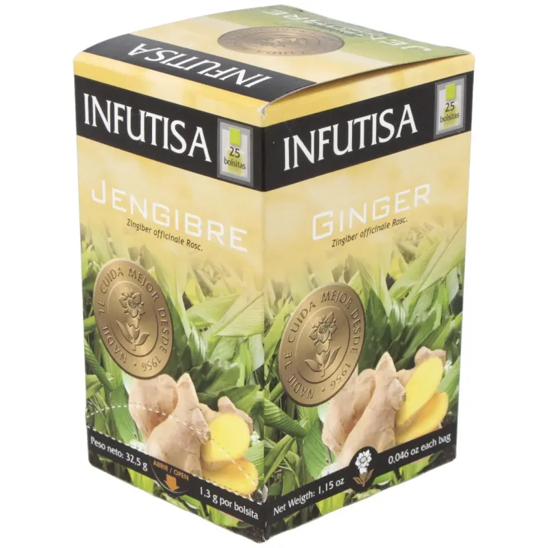 Infutisa jengibre infusion 25uds | Farmacia Barata