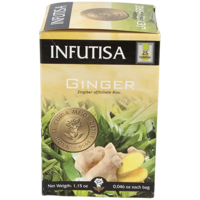 Infutisa jengibre infusion 25uds | Farmacia Barata