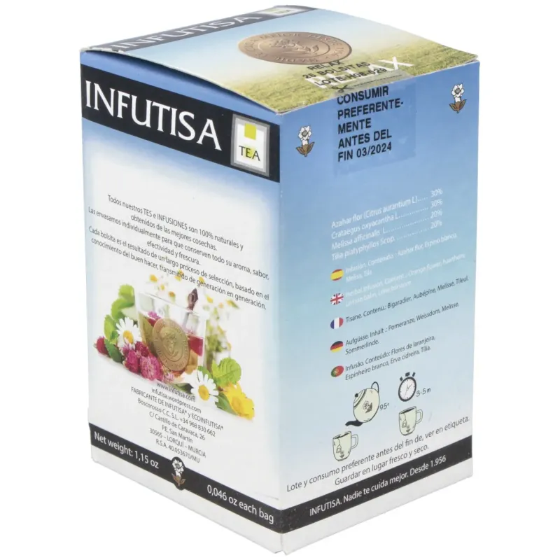 Infutisa relax infusión 25uds | Farmacia Barata