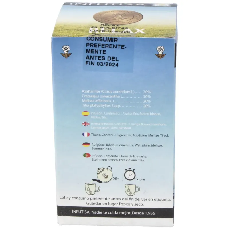 Infutisa relax infusión 25uds | Farmacia Barata