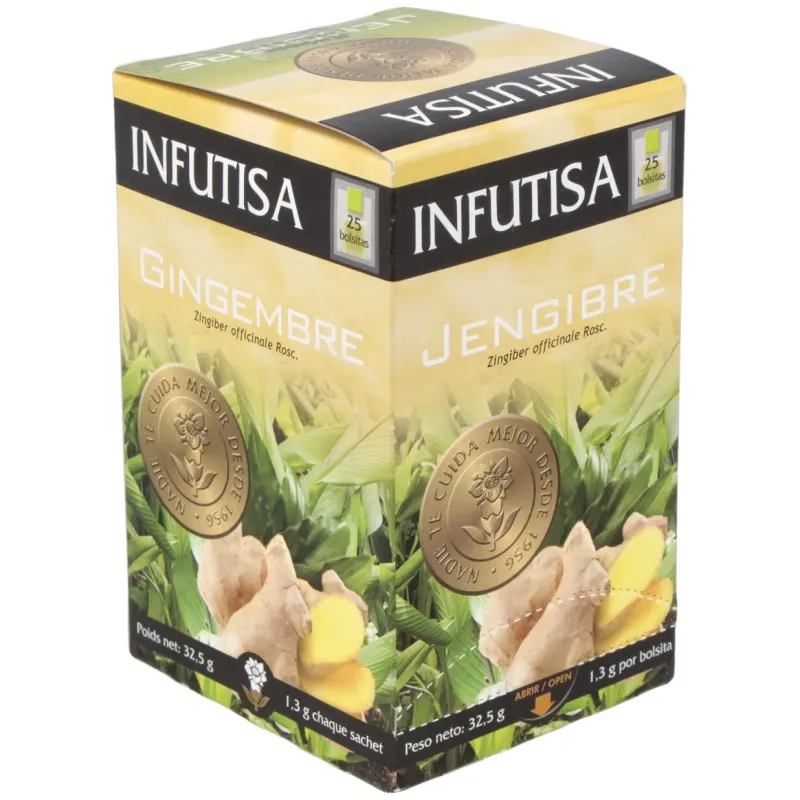 Infutisa jengibre infusion 25uds | Farmacia Barata