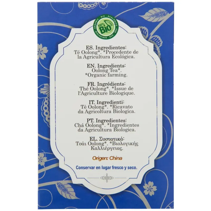 Te oolong infusion 20bolsitas. bio | Farmacia Barata