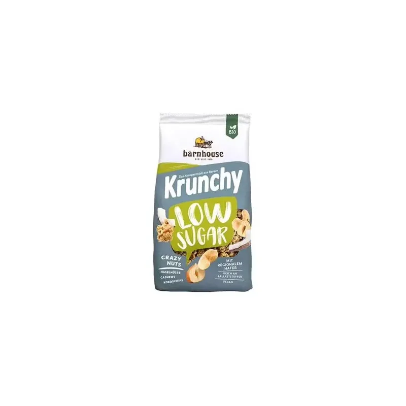 Muesli krunchy low sugar frutos secos 375gr. bio | Farmacia Barata